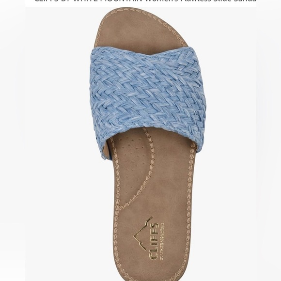 Cliffs by White Mountain Favorite Slide Sandal $49 - US Size 8 - Blue - - Picture 2 of 5